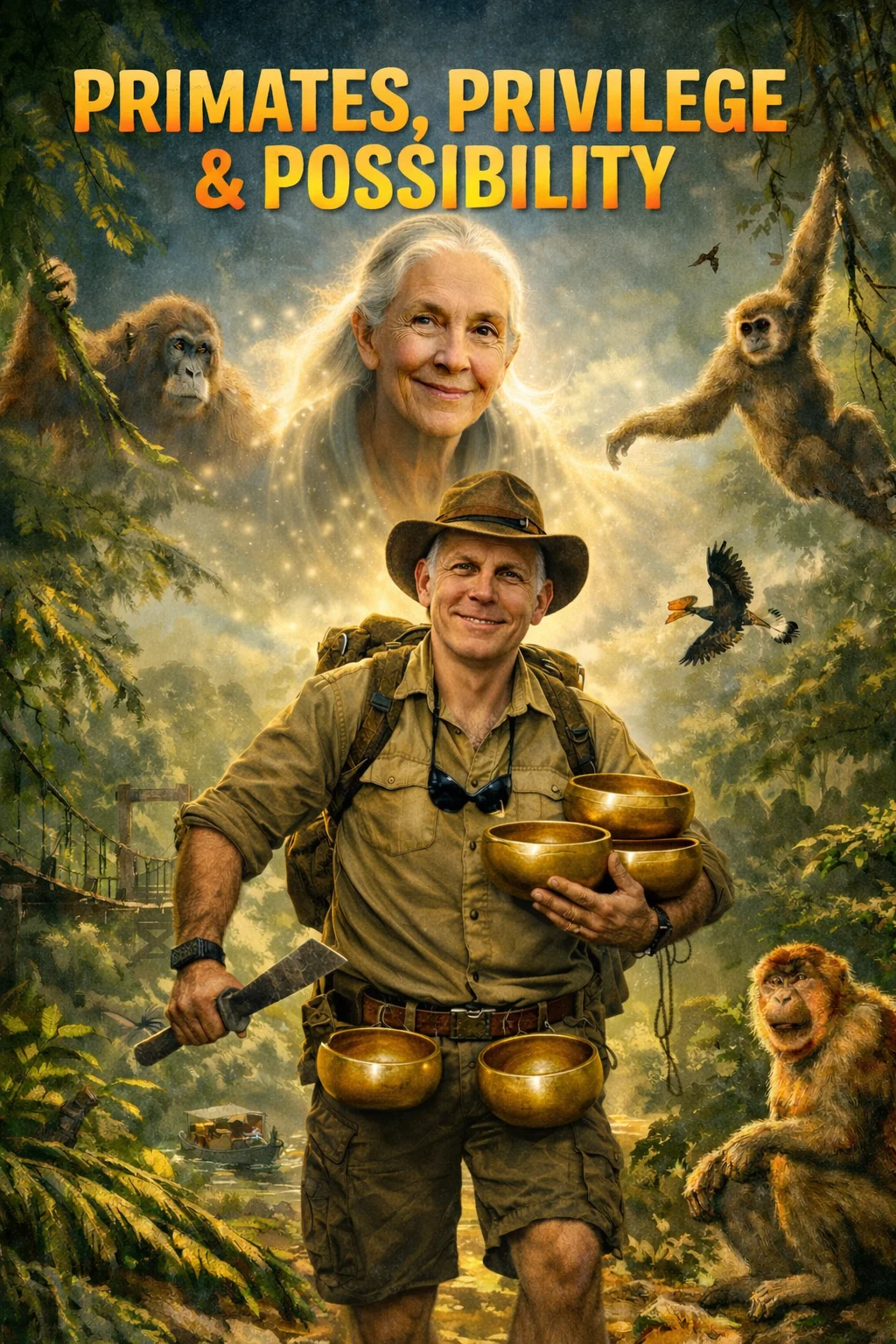 Poster for the film Primates, Privilege & Possibility