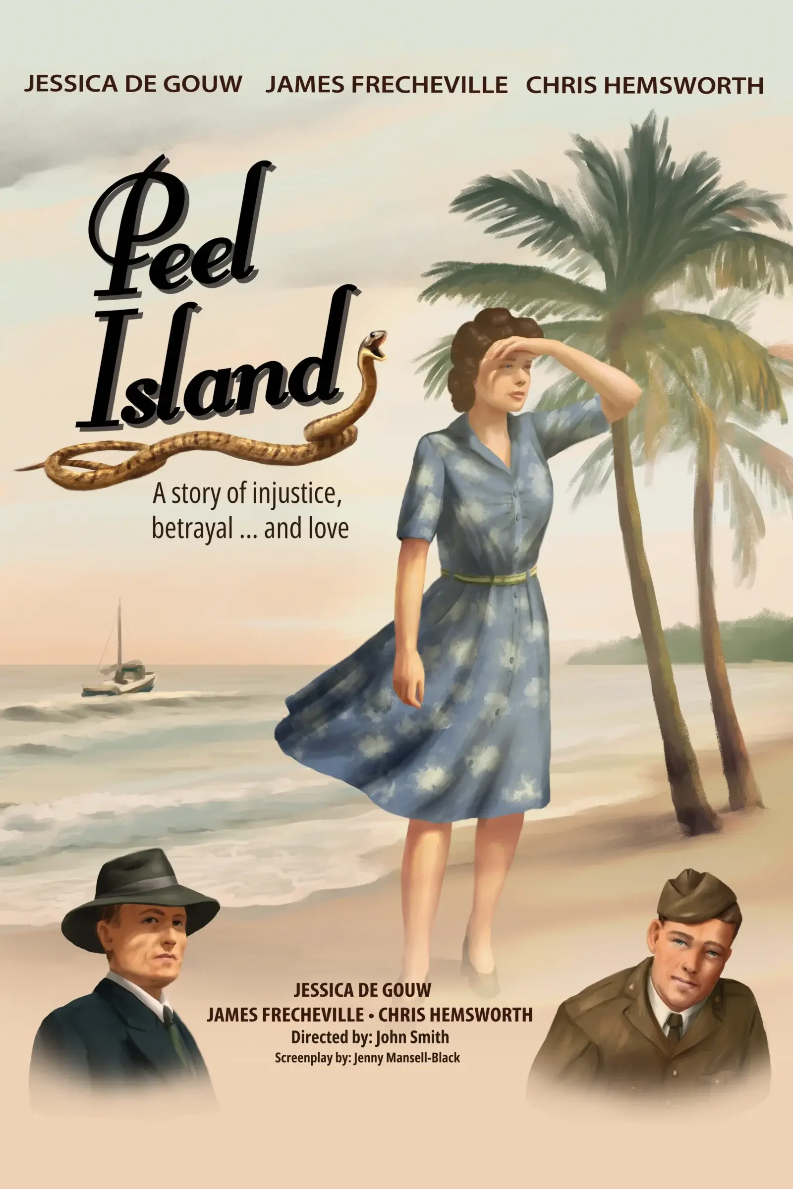 Concept poster for the screenplay Peel Island