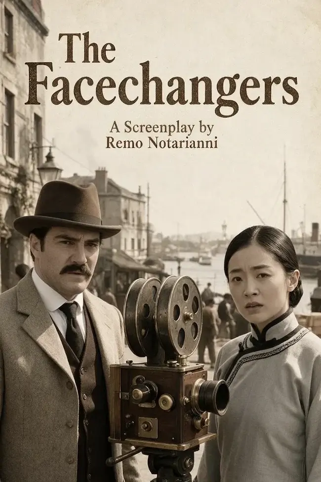 Poster for the screenplay The Facechangers by Remo Notarianni