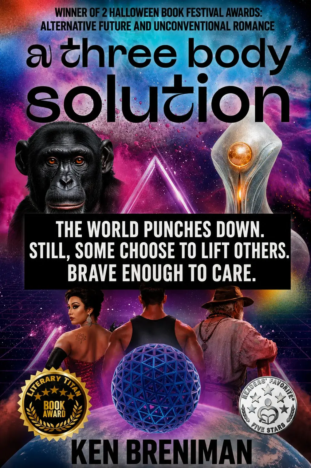 Poster for the screenplay a three body solution by Ken Breniman